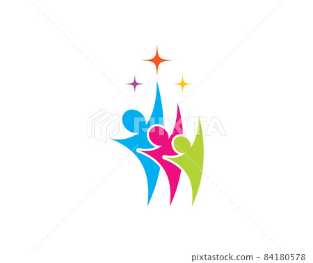 Community vector icon illustration 84180578