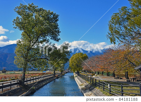 Jonendake and Pickagai Dam, Azumino City, Nagano Prefecture 84181188