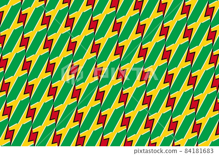Geometric pattern in the colors of the national flag of Guyana. The colors of Guyana. Geometric pattern in the colors of the national flag of Guyana. The colors of Guyana. 84181683