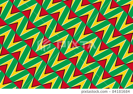 Geometric pattern in the colors of the national flag of Guyana. The colors of Guyana. Geometric pattern in the colors of the national flag of Guyana. The colors of Guyana. 84181684
