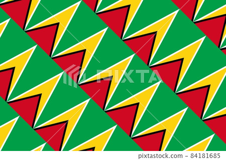 Geometric pattern in the colors of the national flag of Guyana. The colors of Guyana. Geometric pattern in the colors of the national flag of Guyana. The colors of Guyana. 84181685