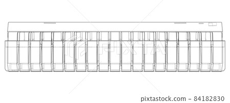 3D microchip. 3d illustration 3D microchip. 3d illustration 84182830