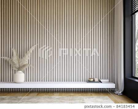 Minimalist Interior of modern living room 3D rendering 84183454