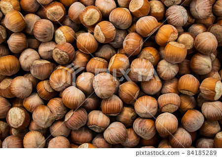Hazelnuts background. Protein Source for Vegan Diet 84185289