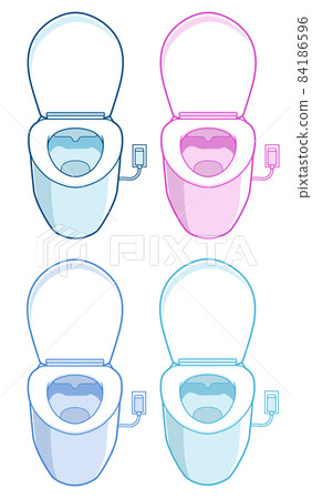 [Washlet] Illustration of flush toilet... - Stock Illustration ...