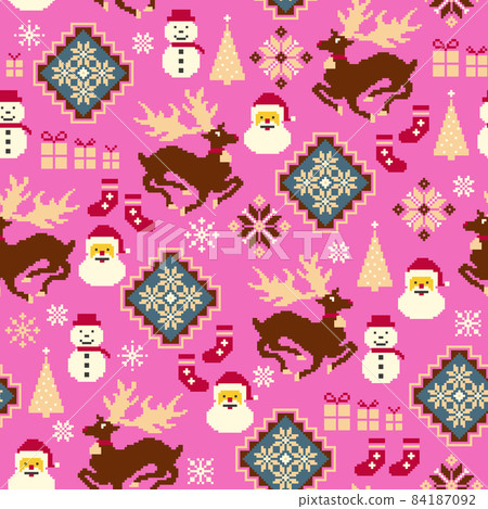 聖誕老人和雪人的傳統北歐樣式, 聖誕老人和雪人的傳統北歐樣式, 84187092