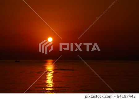 Sunset Photos of Obama Town (Obama Onsen), Unzen City, Nagasaki Prefecture 84187442