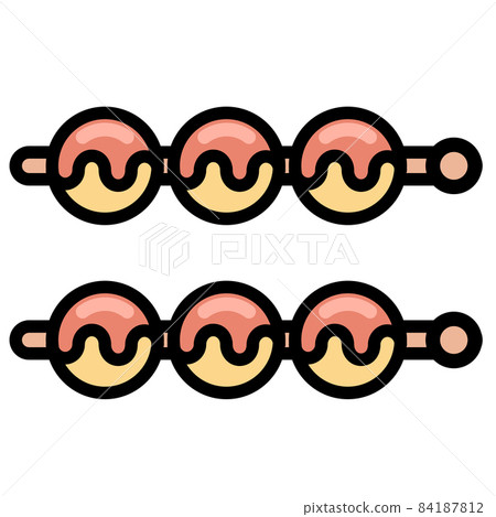 Japanese food vector illustration - takoyaki Japanese food vector illustration - takoyaki 84187812