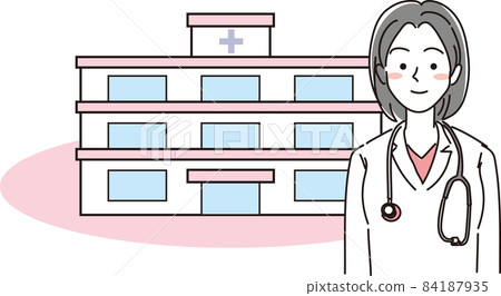 Female Doctor_Simple Color_Hospital and Female Doctor Female Doctor_Simple Color_Hospital and Female Doctor 84187935