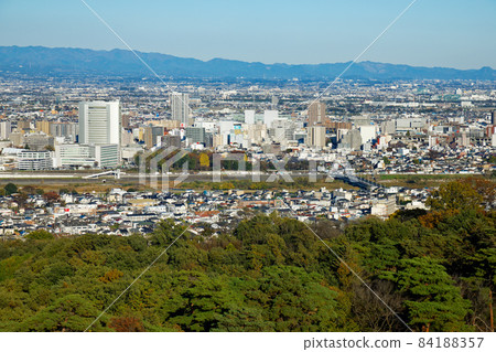 View of Takasaki city from Shiroi Daikannon View of Takasaki city from Shiroi Daikannon 84188357