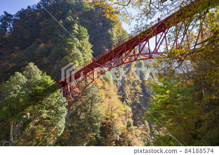 【自然景觀】黑部峽谷櫸木平奧金橋 【自然景觀】黑部峽谷櫸木平奧金橋 84188574