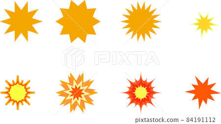 Image balloon / effect set of cartoon-style explosion Image balloon / effect set of cartoon-style explosion 84191112