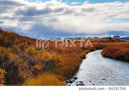 The Chukchi village of Amguema in Chukotka in northeastern Russia The Chukchi village of Amguema in Chukotka in northeastern Russia 84191768