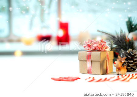 Christmas gift and decoration. Xmas and New Year celebration for party on holiday. Christmas gift and decoration. Xmas and New Year celebration for party on holiday. 84195840