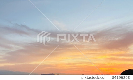 Chichibugahama的夕陽的天空 Chichibugahama的夕陽的天空 84196208