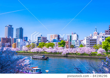大阪市和大川的櫻花 大阪市和大川的櫻花 84196296