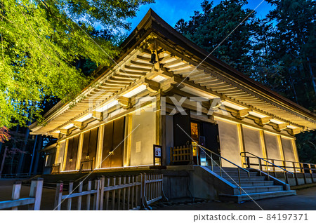Golden Hall illuminated by Chusonji Temple (Hiraizumi Town, Iwate Prefecture) 84197371