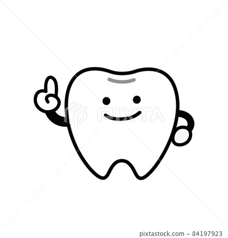 簡單可愛的牙齒插畫 84197923