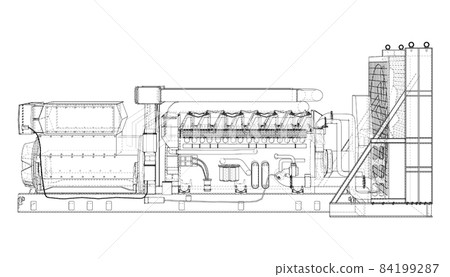 Large industrial diesel generator Large industrial diesel generator 84199287