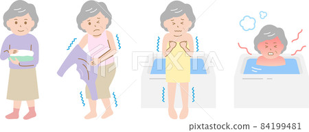 Heat shock senior woman Heat shock senior woman 84199481