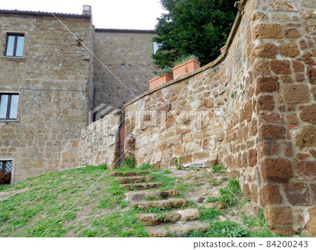 Italy Civita di Bagnoregio stairs 84200243
