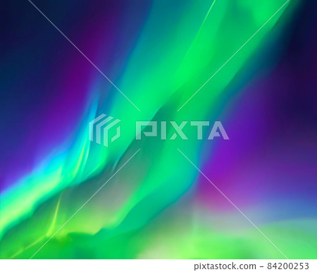 Mysterious northern polar lights phenomenon illustration Mysterious northern polar lights phenomenon illustration 84200253
