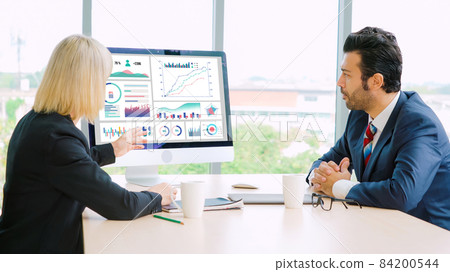 Business data dashboard analysis by ingenious computer software Business data dashboard analysis by ingenious computer software 84200544