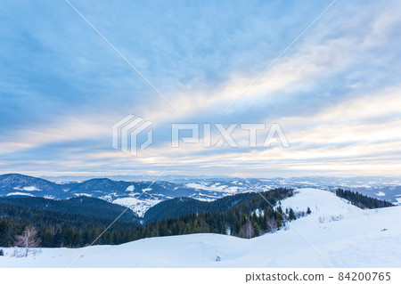 Magic sunset on the high mountains of the Ukrainian Carpathian Mountains Magic sunset on the high mountains of the Ukrainian Carpathian Mountains 84200765