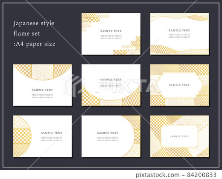Gold leaf style Japanese frame material set 84200833