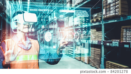 Future virtual reality technology for innovative VR warehouse management 84201278