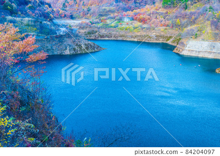 奧島湖的秋天 奧島湖的秋天 84204097