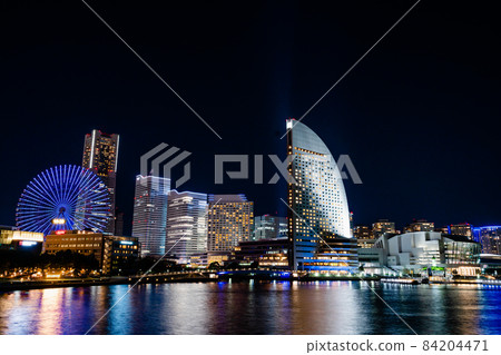 橫濱港未來的夜景 橫濱港未來的夜景 84204471