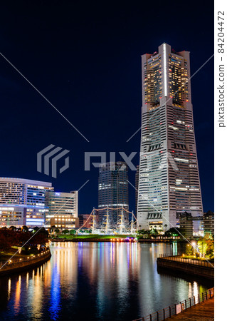 橫濱港未來的夜景 橫濱港未來的夜景 84204472