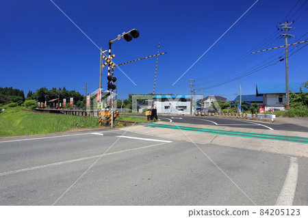 Akita Inland Transit Railway Ogata Railroad Crossing 84205123