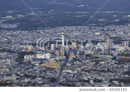 Goryokaku Tower seen from Mt. Hakodate Observatory Goryokaku Tower seen from Mt. Hakodate Observatory 84205191