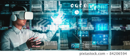 Future virtual reality technology for innovative VR warehouse management 84206594