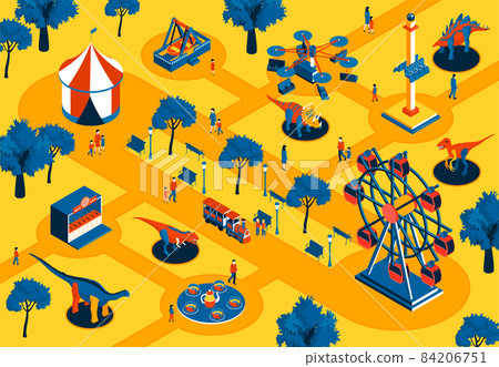 Amusement Park Background 84206751