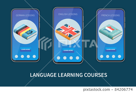 Language Courses Set - Stock Illustration [84206774] - PIXTA