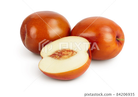 jujube or chinese date isolated on white background with clipping path and full depth of field 84206935