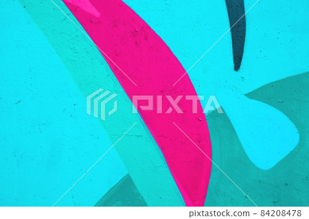 close up of colorful urban wall texture 84208478