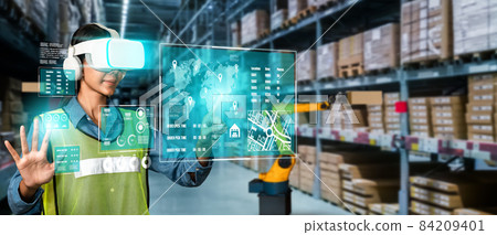 Future virtual reality technology for innovative VR warehouse management 84209401