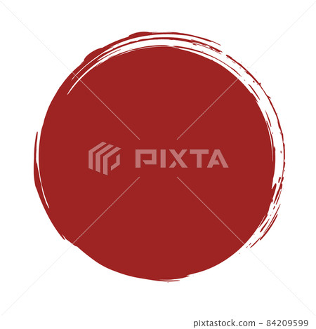 Red Japanese-style image circle material Red Japanese-style image circle material 84209599