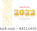 Holiday gift card Happy New Year 2022 84211410