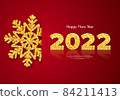 Holiday gift card Happy New Year 2022 84211413