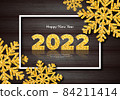 Holiday gift card Happy New Year 2022 84211414