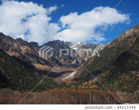 Kamikochi in late autumn, Hotaka mountain range Kamikochi in late autumn, Hotaka mountain range 84211548