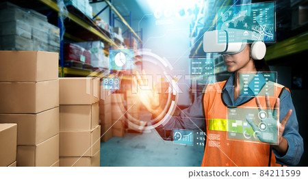 Future virtual reality technology for innovative VR warehouse management 84211599