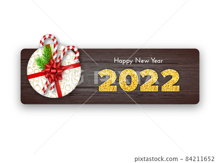 Holiday gift card Happy New Year 2022 Holiday gift card Happy New Year 2022 84211652