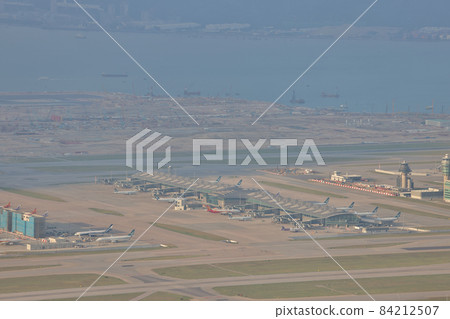 many planes stopped flight at Hong Kong International Airport 24 oct 2021 many planes stopped flight at Hong Kong International Airport 24 oct 2021 84212507