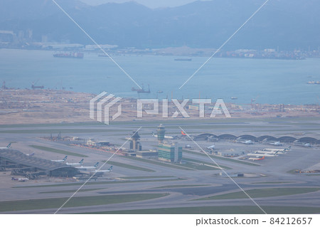 International airport from Lantau Island in Hong Kong 24 oct 2021 International airport from Lantau Island in Hong Kong 24 oct 2021 84212657